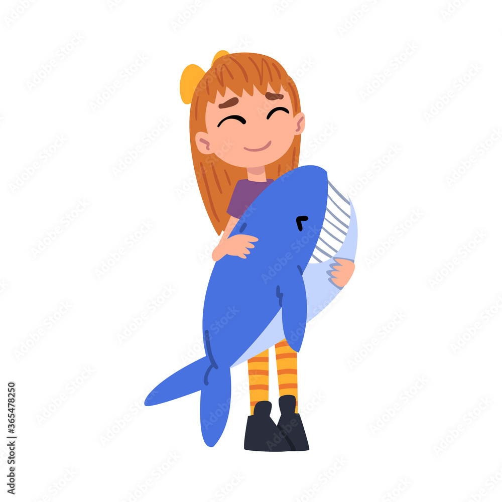 cute girl dolphin cartoon