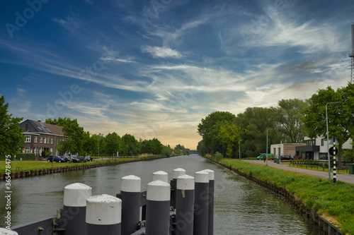 A vieuw from the Zuid-Willemsvaart canal in Weert  the netherlands photo