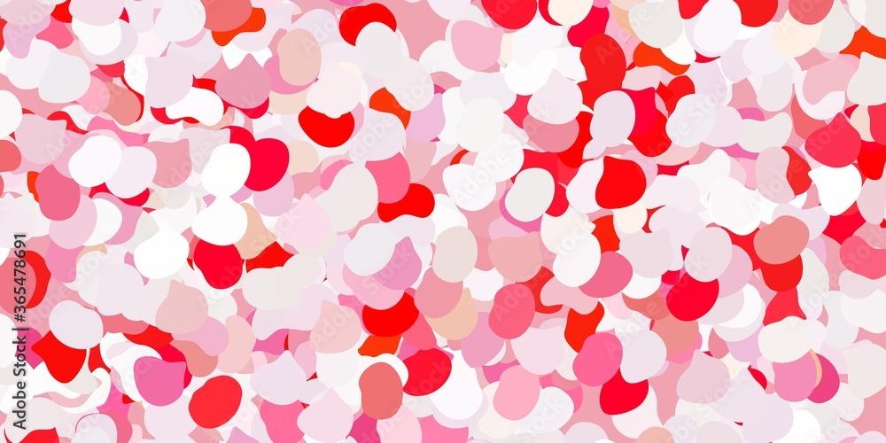 Light red vector pattern with abstract shapes. Light red vector pattern with abstract shapes.
