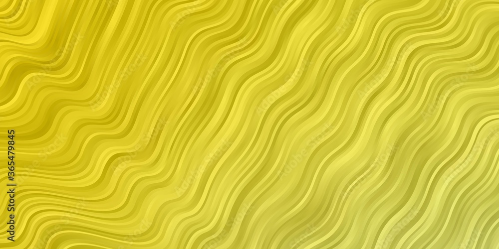 Light Green, Yellow vector texture with curves. Colorful illustration, which consists of curves. Pattern for websites, landing pages.
