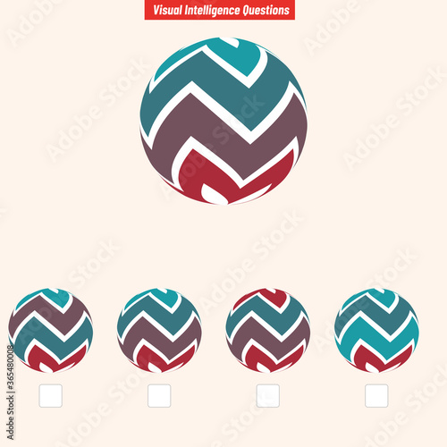 Visual Intelligence Questions. Find the same. IQ Test
