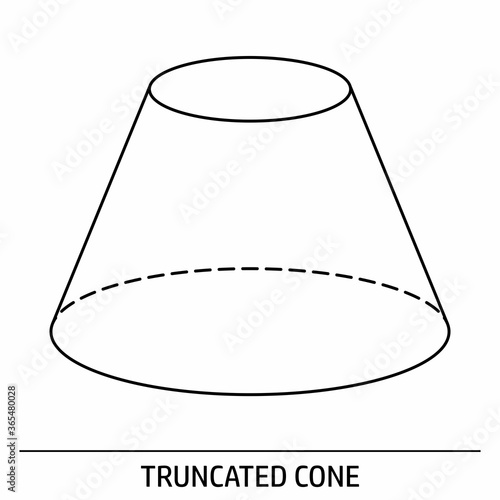 Truncated Cone outline icon