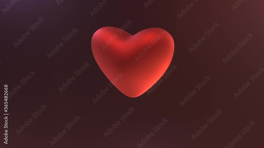 Red Heart Beats on dark background - Looped Full HD Animation Red Heart Beats on dark background - Looped Full HD Animation