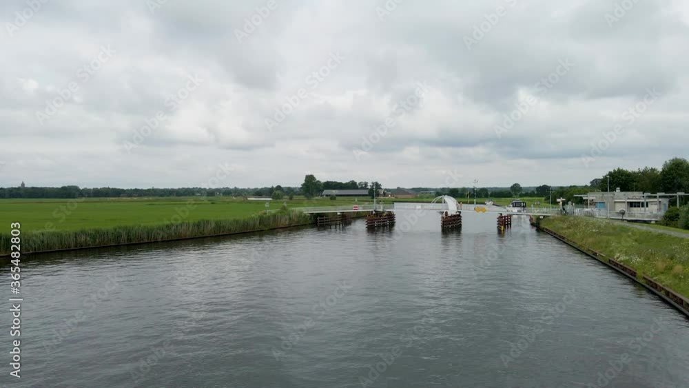 Small bridge over river in rural Netherlands Small bridge over river in rural Netherlands