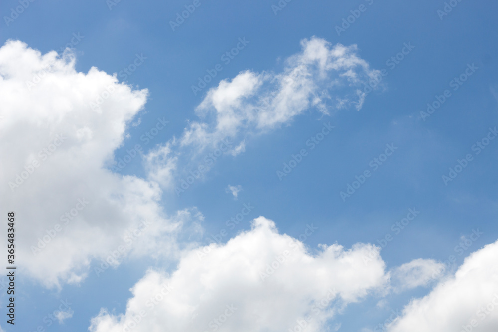 Bright blue sky with white clouds for background or wallpapers Bright blue sky with white clouds for background or wallpapers