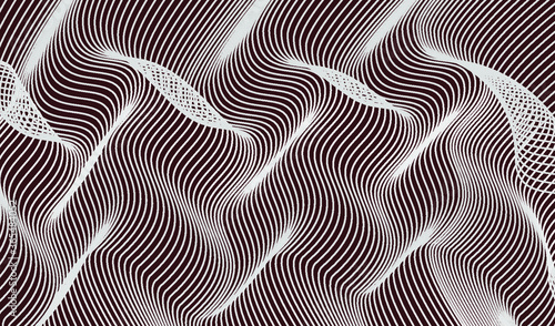 Distorted wave line texture. Vector illustration EPS10