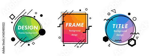 見出しやタイトルのフレームのセット／枠／装飾／飾り／おしゃれ