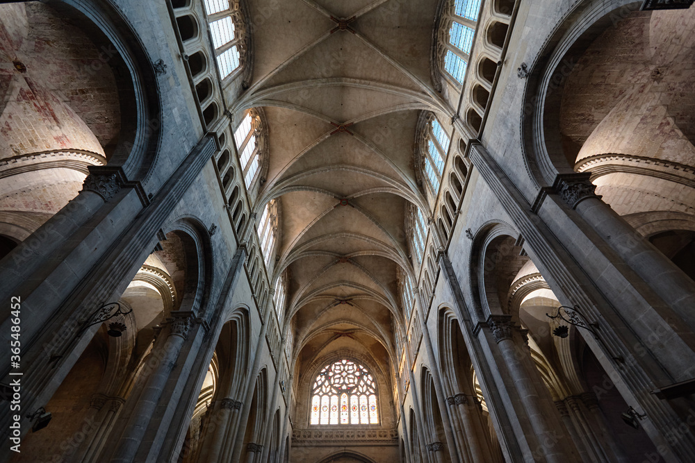 Interior of Saint Maurice Cathedral of Vienne France