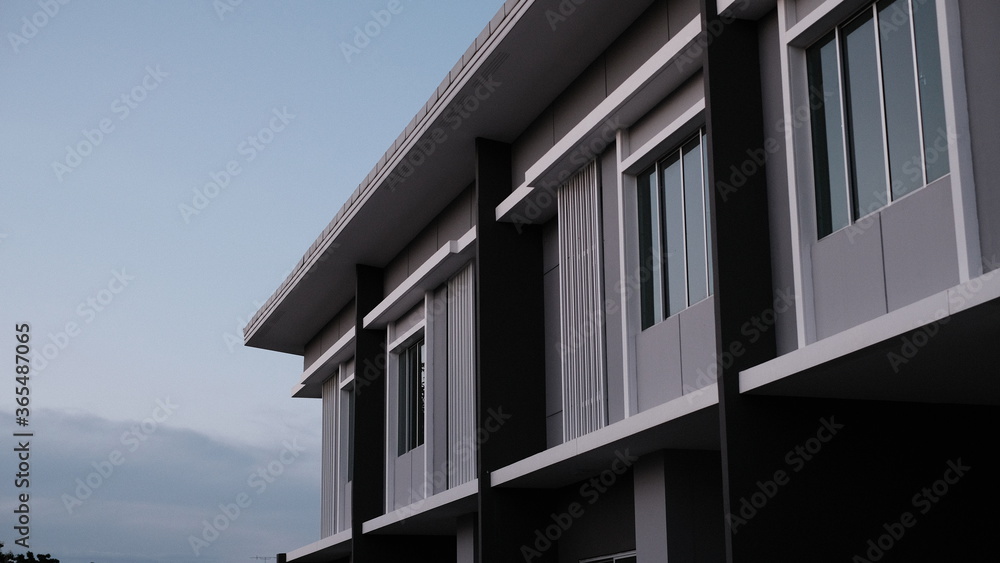 modern building with blue sky modern building with blue sky