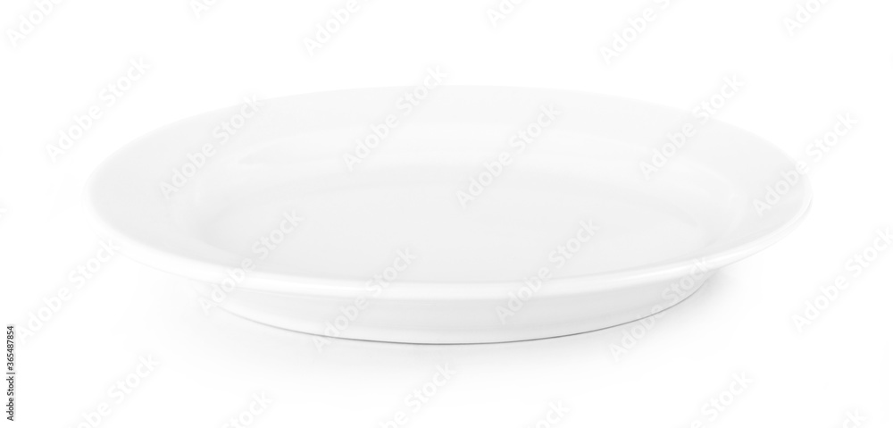 empty plate isolated on white background. empty plate isolated on white background.
