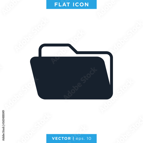 Folder Icon Vector Design Template