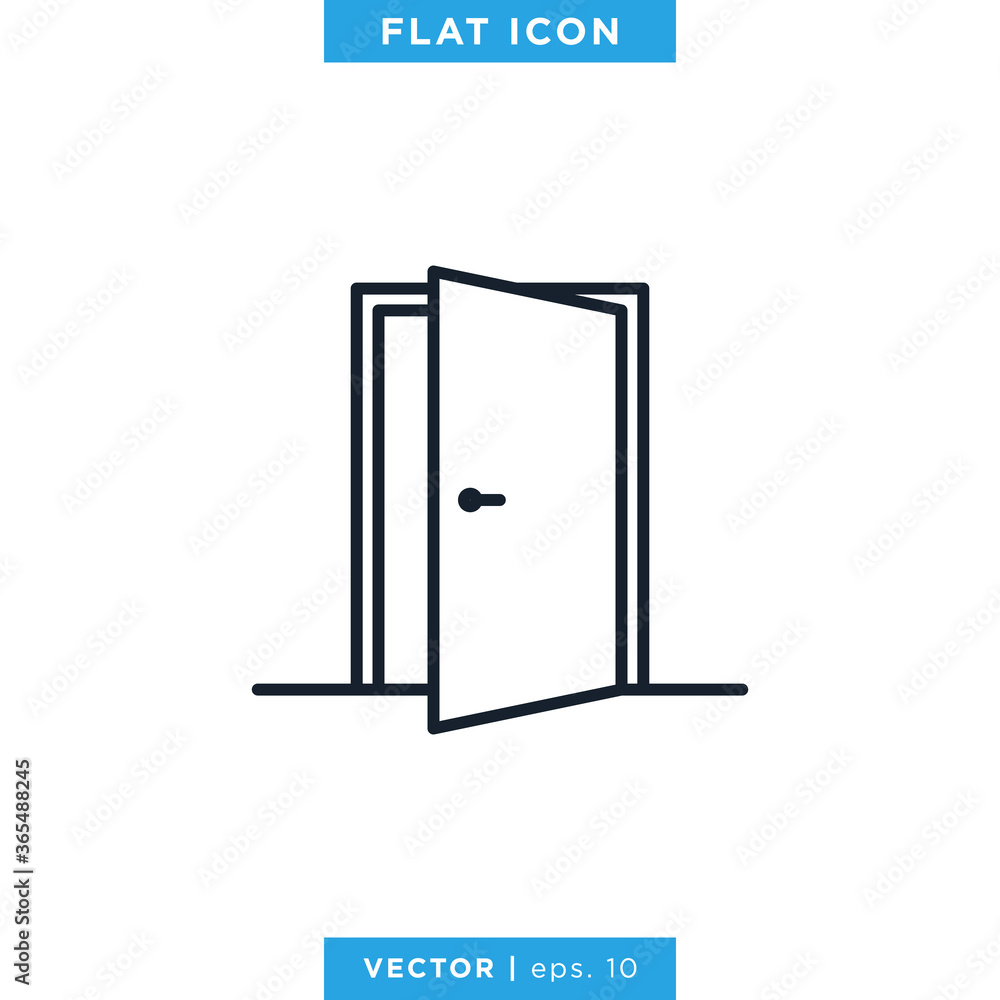 Door Icon Vector Design Template Door Icon Vector Design Template
