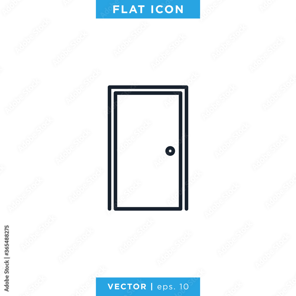 Door Icon Vector Design Template Door Icon Vector Design Template