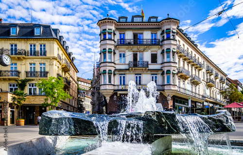 old town of baden-baden in germany photo