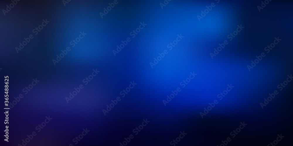 Dark blue, yellow vector blurred texture.