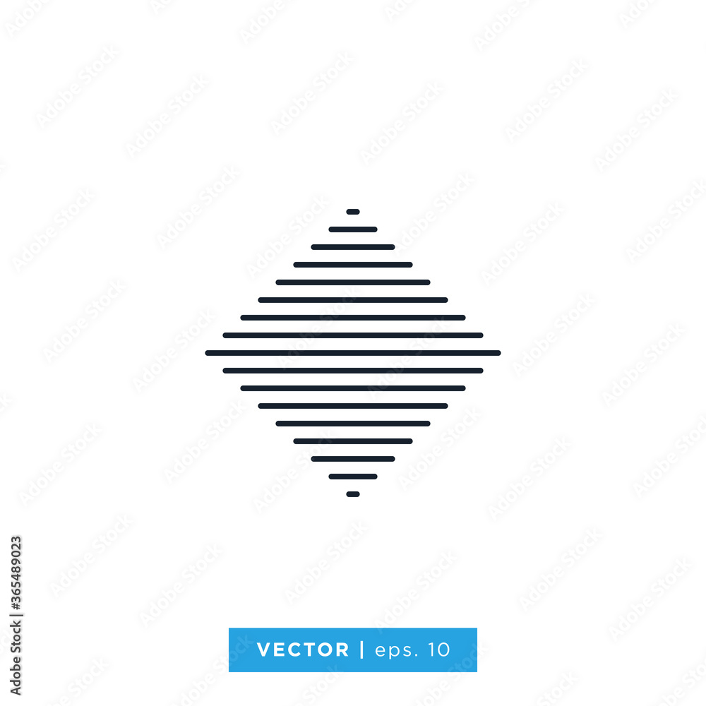 Fototapeta premium Modern Abstract Geometric Line Vector Design Template