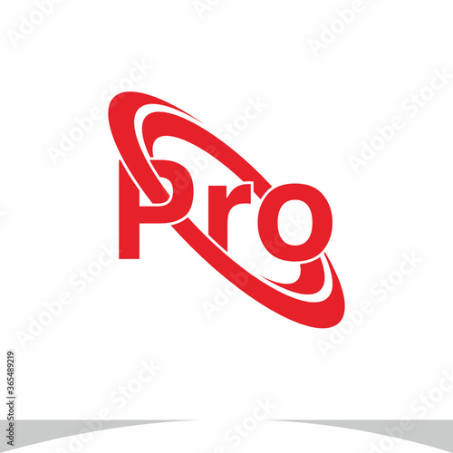 Pro With Circle Logo Design Vector