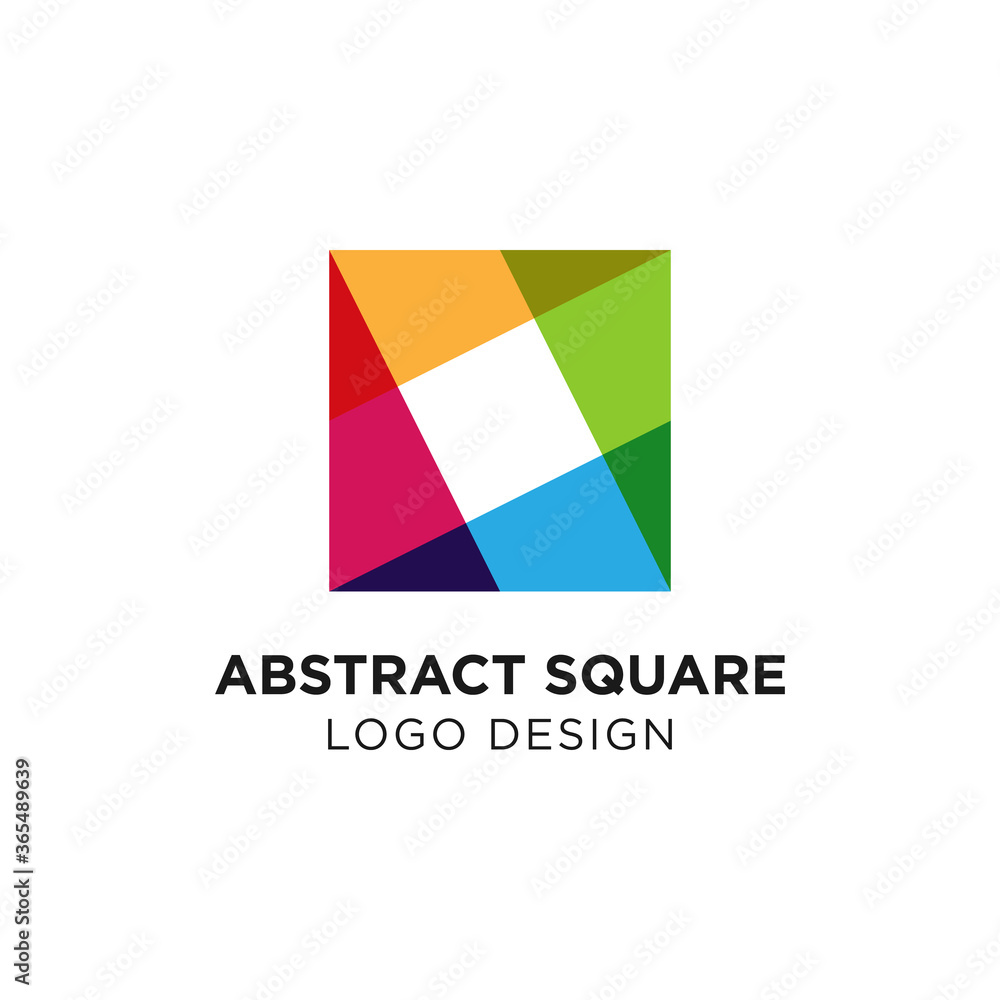 Abstract Square Logo Design Template
