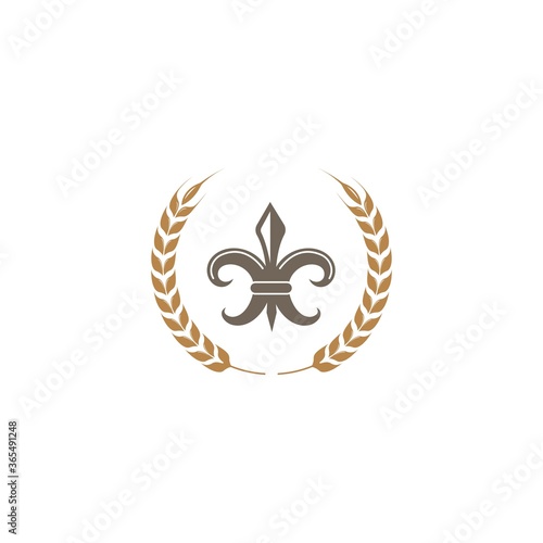 fleur de lis icon vector illustration design