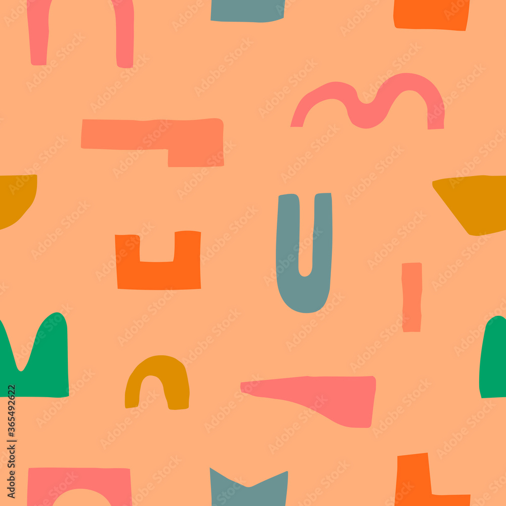 Colorful geometric background. Abstract seamless pattern with hand drawn geometric shapes. Colorful geometric background. Abstract seamless pattern with hand drawn geometric shapes.