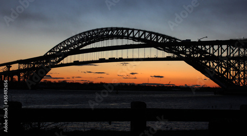 Bayonne Bridge at dusk © stephen