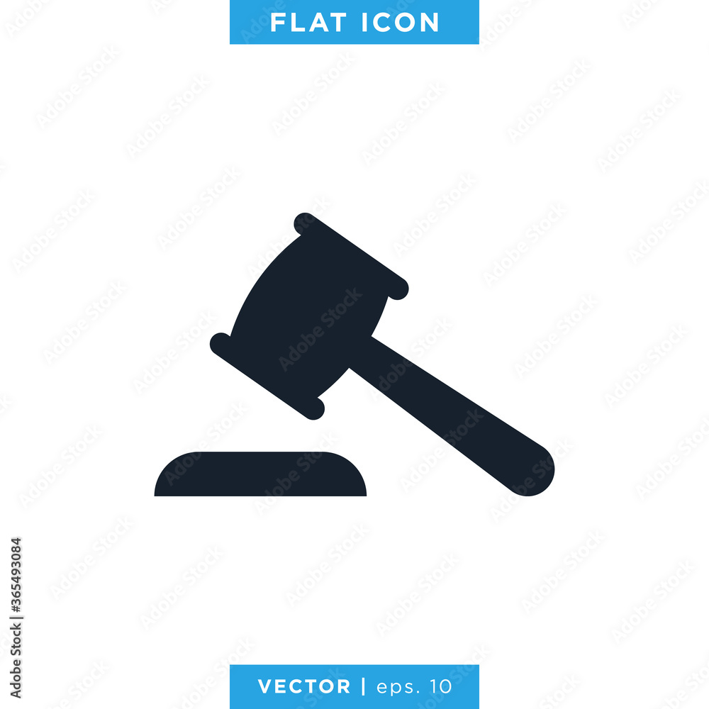 Judge Gavel Icon Vector Design Template Judge Gavel Icon Vector Design Template