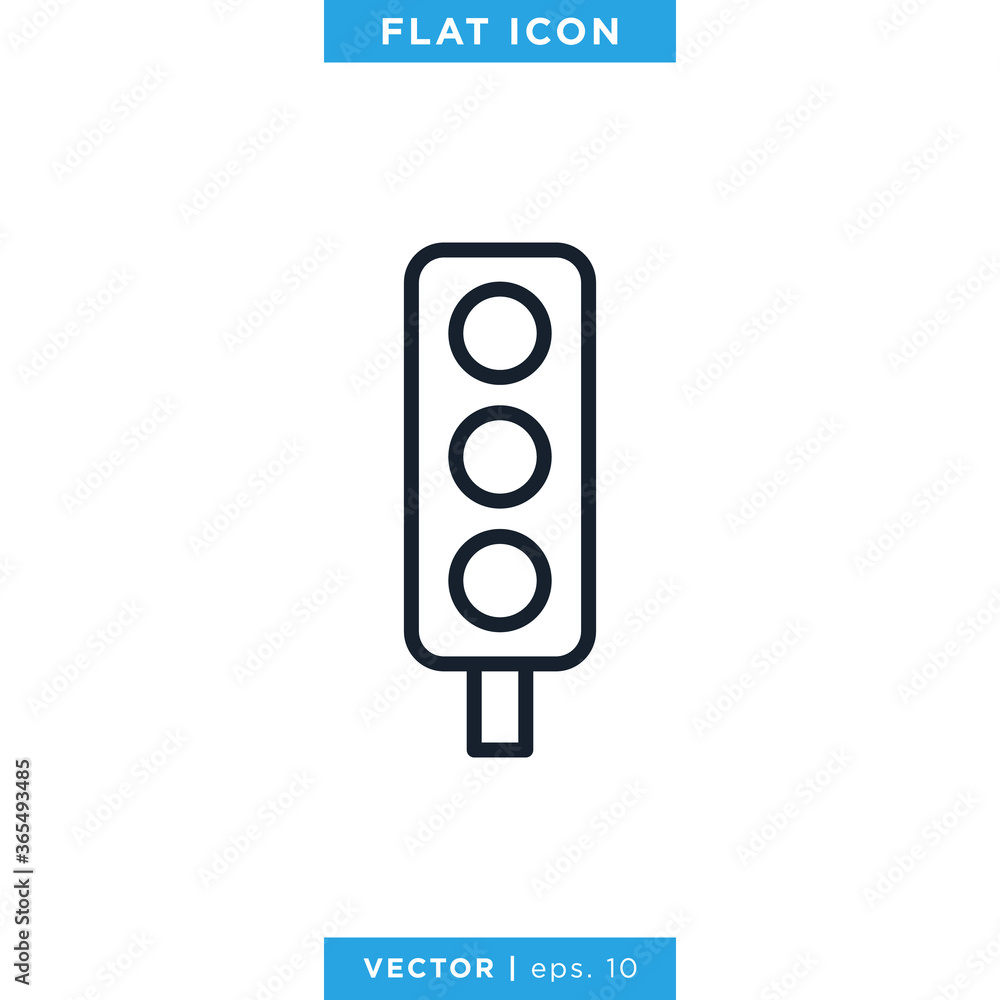 Traffic Light Icon Vector Design Template Traffic Light Icon Vector Design Template