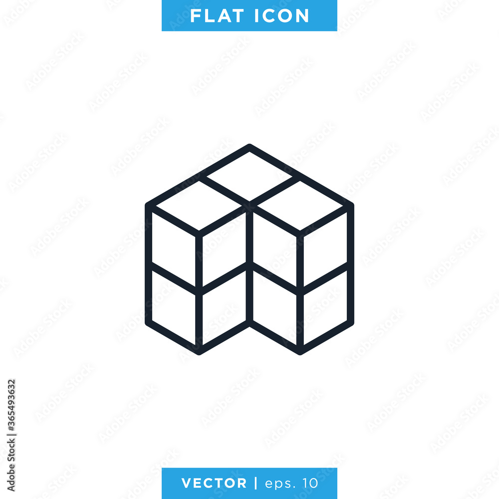 Cube Icon Vector Design Template Cube Icon Vector Design Template