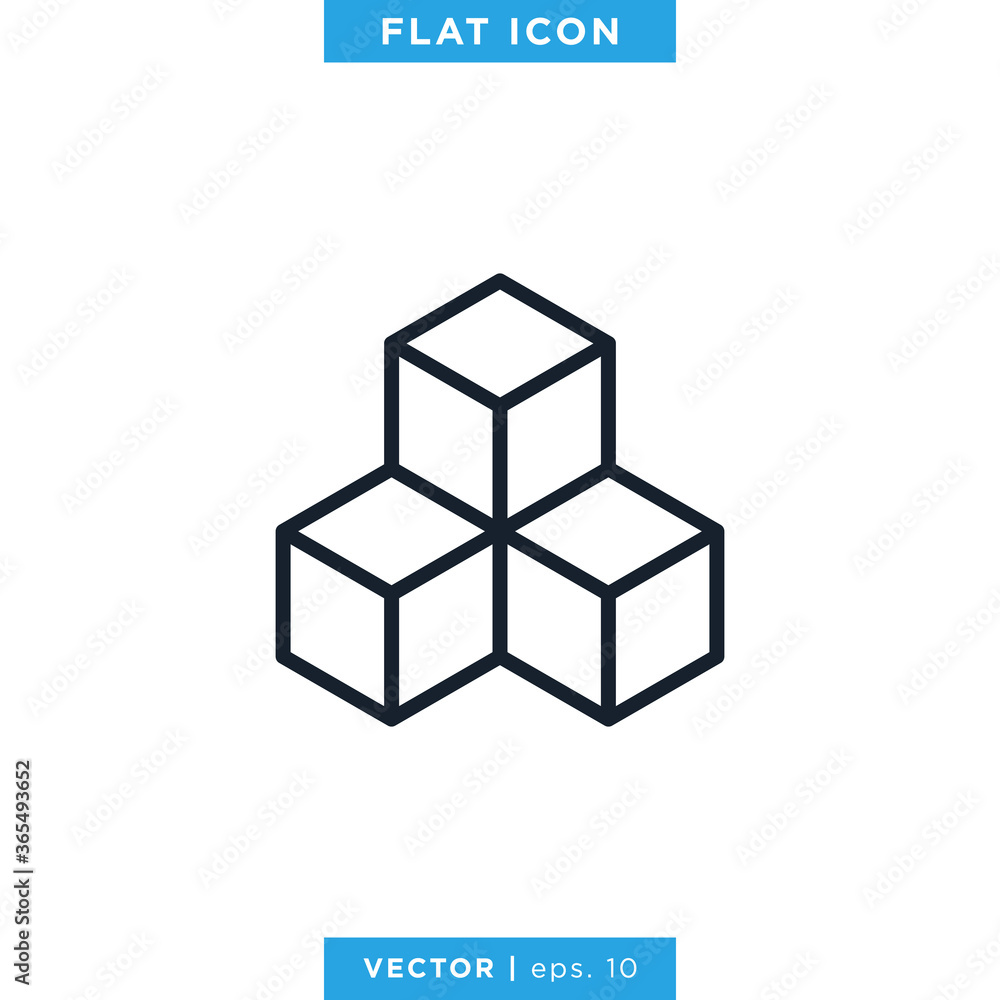 Cube Icon Vector Design Template Cube Icon Vector Design Template