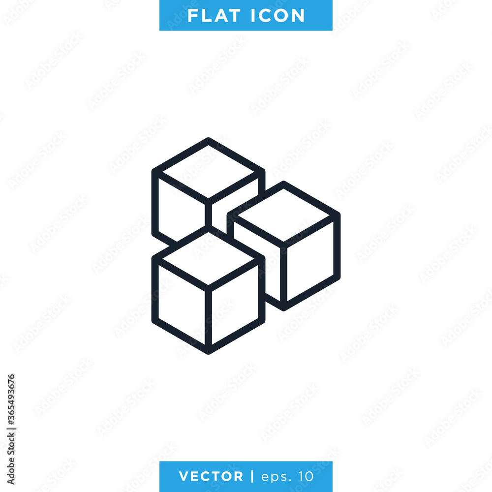 Cube Icon Vector Design Template Cube Icon Vector Design Template