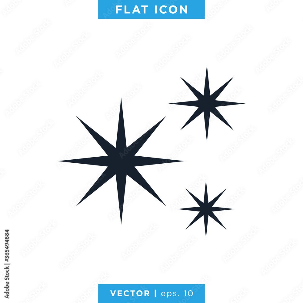 Sparkle Icon Vector Design Template Sparkle Icon Vector Design Template