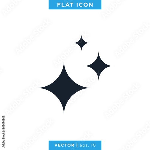 Sparkle Icon Vector Design Template