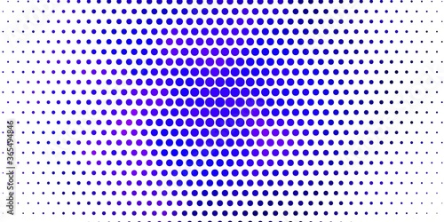 Light Purple vector background with bubbles. Colorful illustration with gradient dots in nature style. Pattern for business ads.