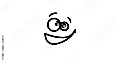 Animated happy smiley laughing