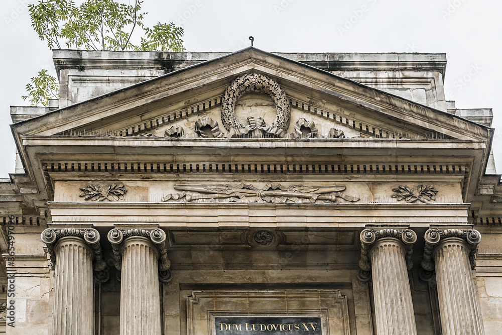 Fountain of the four seasons (Fontaine des Quatre-Saisons, 1745) - monumental public fountain at Grenelle Street, Paris, France. It was executed by Edme Bouchardon, royal sculptor of King Louis XV.