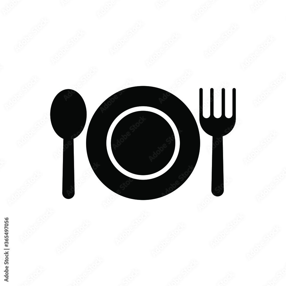 Fototapeta restaurant menu icon vector