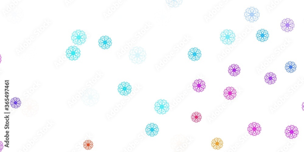 Light blue, red vector natural layout with flowers. Light blue, red vector natural layout with flowers.