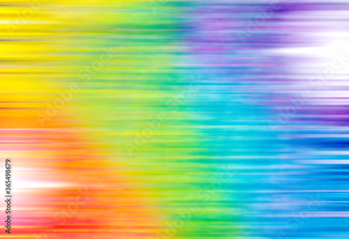 abstract line motion on rainbow color