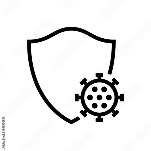 Herd immunity logo icon for New normal lifestye concept.