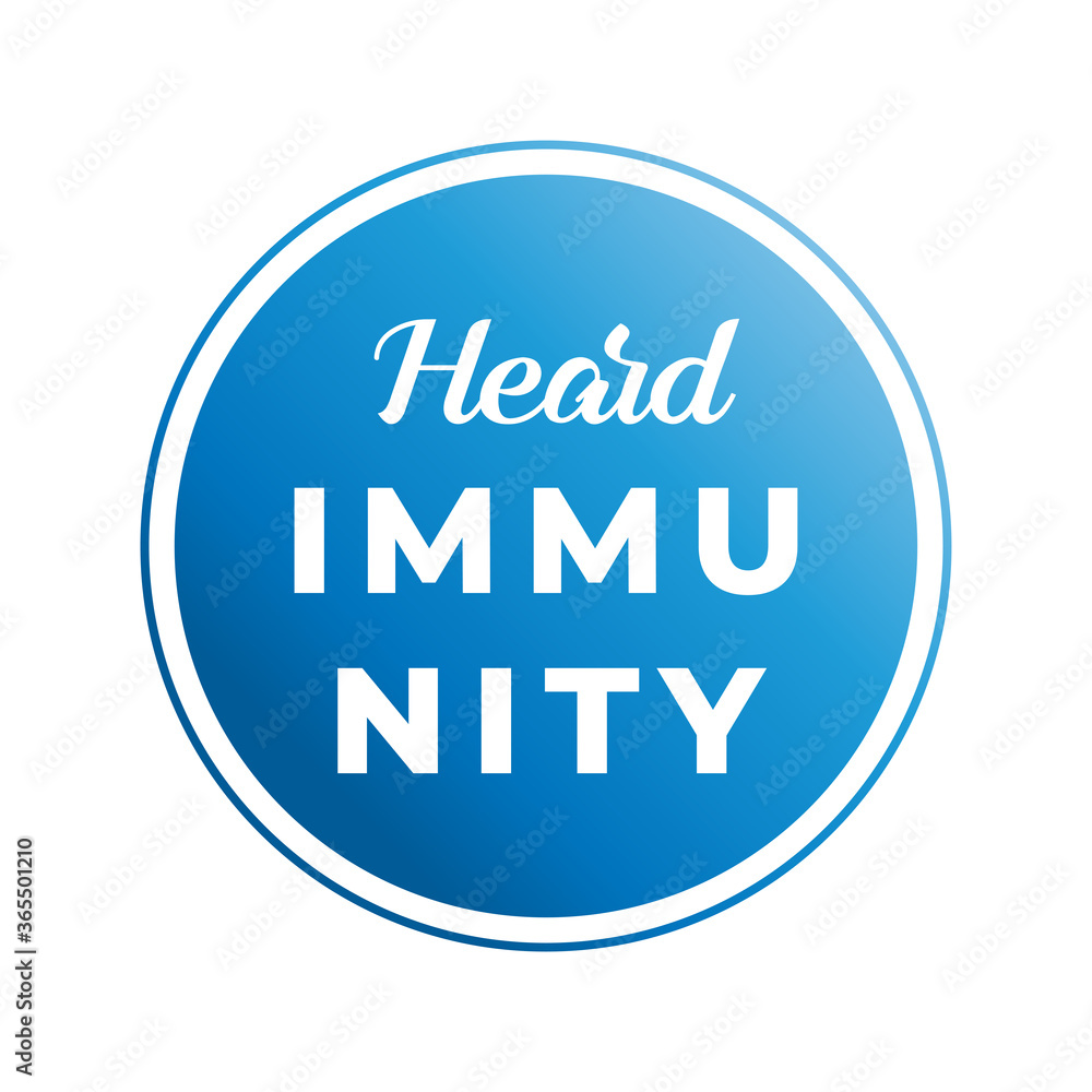 Herd immunity logo icon for New normal lifestye concept. Herd immunity logo icon for New normal lifestye concept.