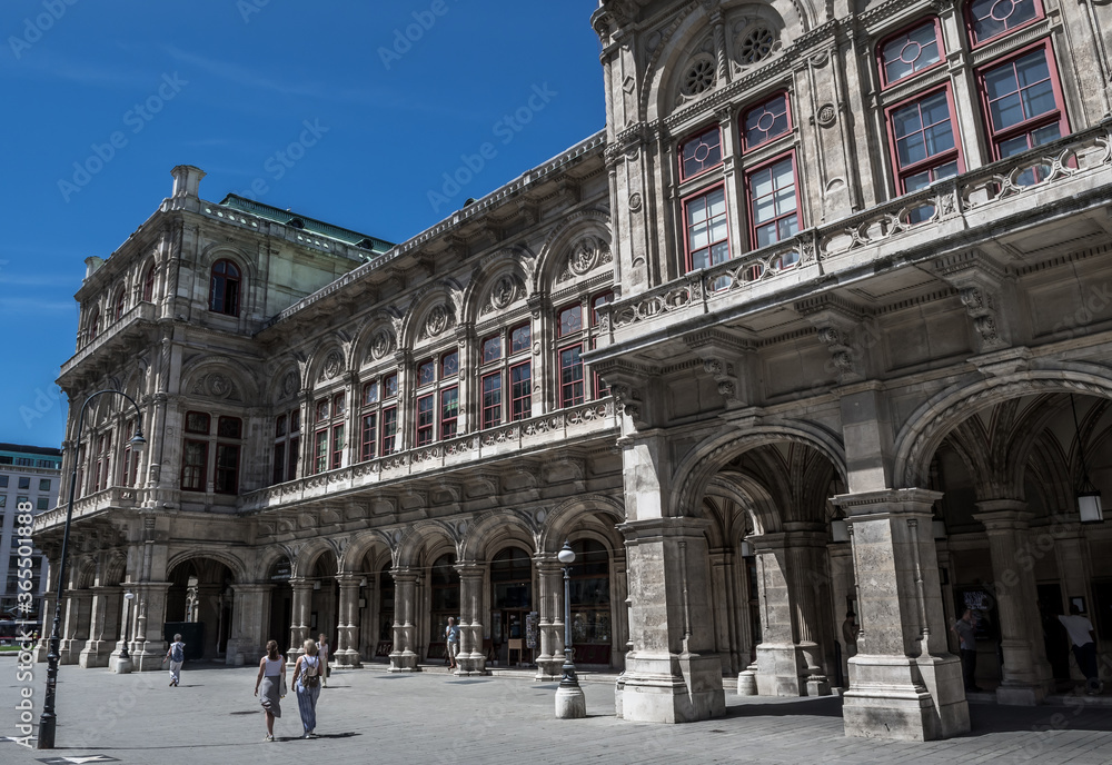 Side View Of The State Opera House In Vienna In Austria