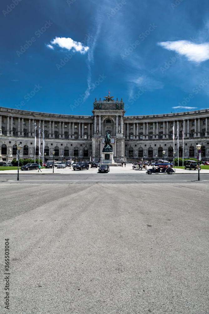 Imperial Palace Hofburg And Famous Square Heldenplatz In The Inner City Of Vienna In Austria