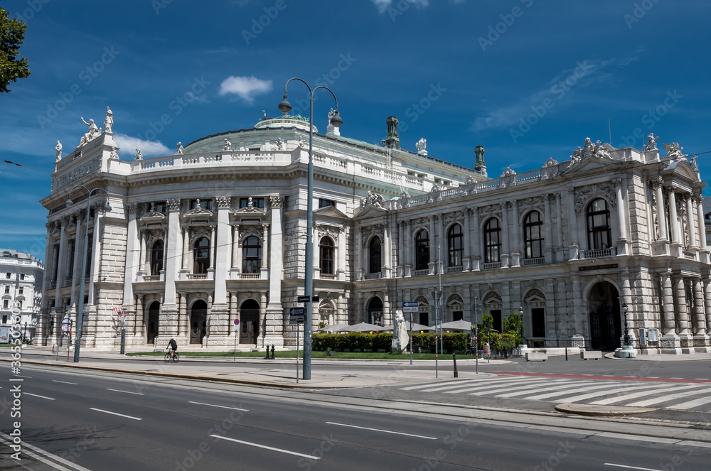 National Theatre, Burgtheater, On Famous Wiener Ringstrasse In The Inner City Of Vienna In Austria