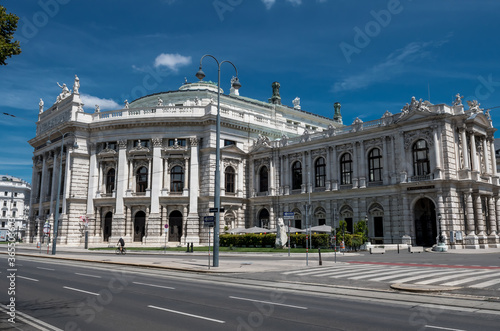 National Theatre, Burgtheater, On Famous Wiener Ringstrasse In The Inner City Of Vienna In Austria