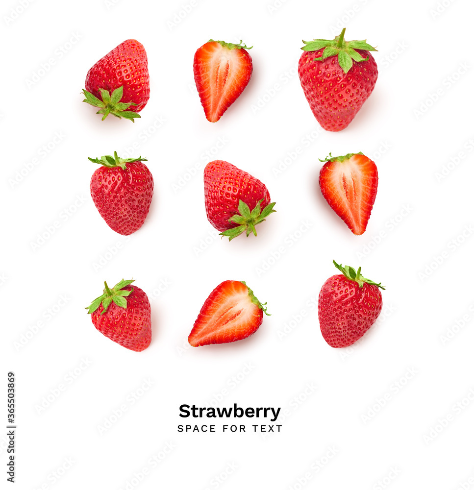Strawberries isolated on white background Strawberries isolated on white background