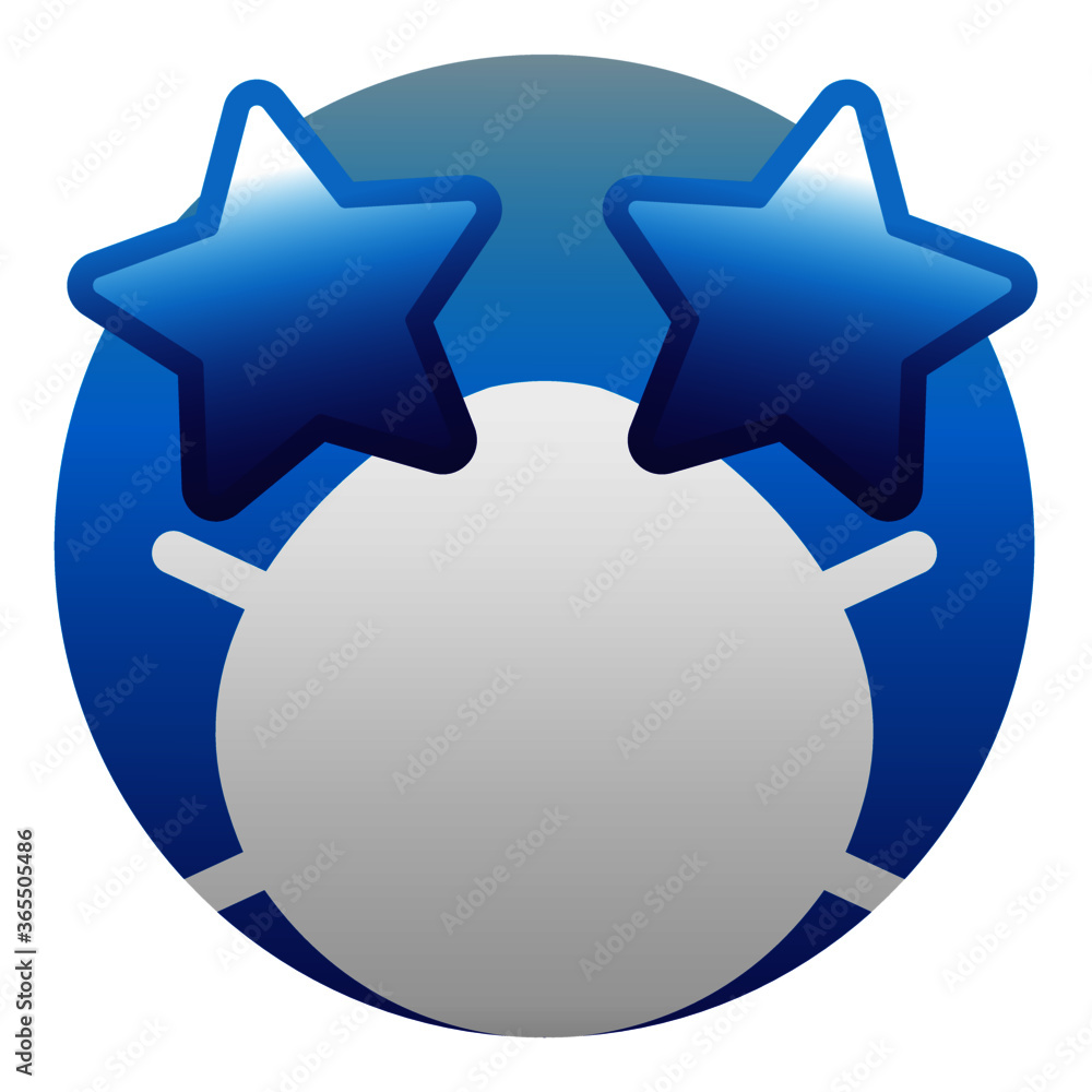 Emoticon 13 utilizando mascarilla protectora contra el coronavirus (covid-19).