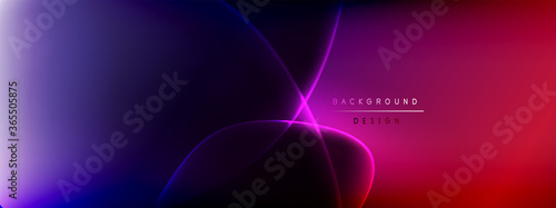 Vector abstract background - liquid bubble shapes on fluid gradient with shadows and light effects. Shiny design template for text