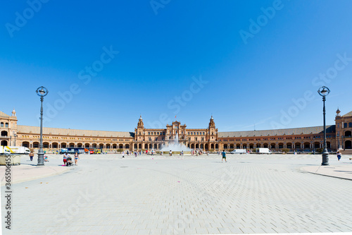 Plaza de España, Parque de María Luisa, Seville, Andalucía, Spain