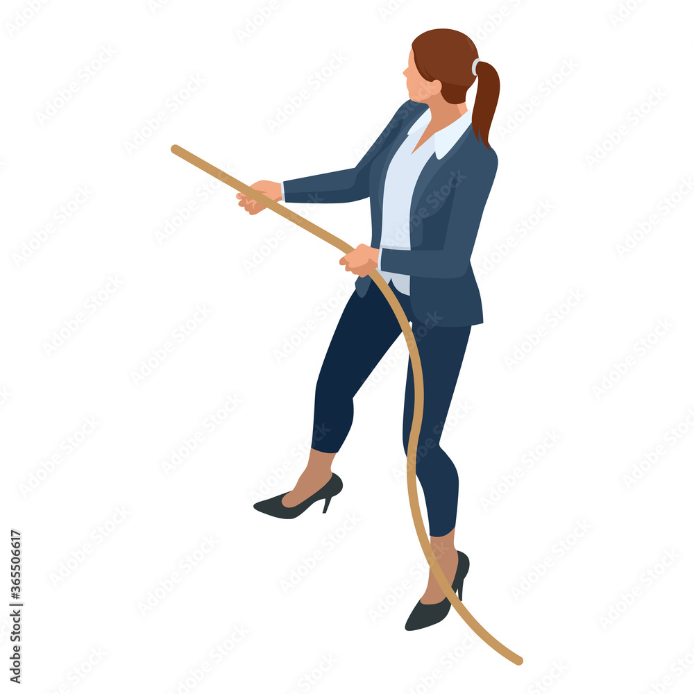 Isometric Business women stylish isolated on white. Business ladies, business woman character pose. Businesswoman pulls the rope, Tug of war and symbol of rivalry. Isometric Business women stylish isolated on white. Business ladies, business woman character pose. Businesswoman pulls the rope, Tug of war and symbol of rivalry.
