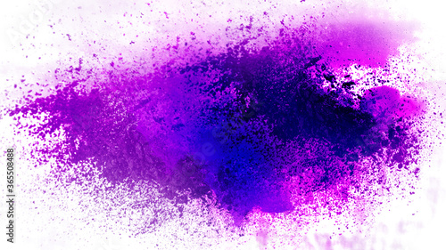 Powder explosion colors pink and purple 